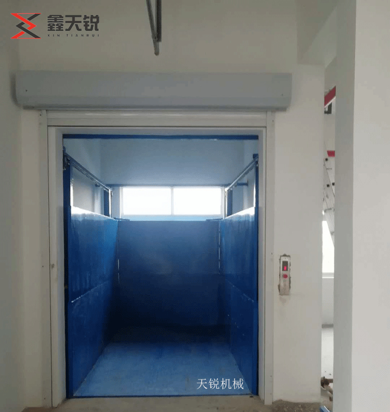 陵水上货专用导轨式升降货梯